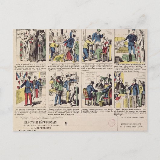 Carte Postale propagande républicaine (Devant)