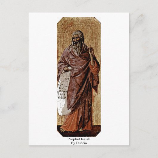 Carte Postale Prophète Isaïe Par Duccio (Devant)