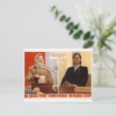 Carte Postale Propogande de l'URSS (Debout devant)