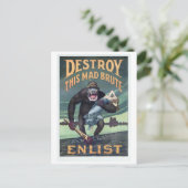 Carte Postale Propogande germanique de Gorilla de la Première Gu (Debout devant)