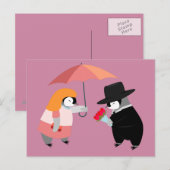 Carte Postale Propose Penguin (Devant / Derrière)