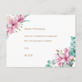 Carte Postale Proposez à Bridesmaid, vous serez ma servante d'ho (Dos)