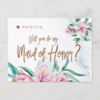 Proposez à Bridesmaid, vous serez ma servante d'ho