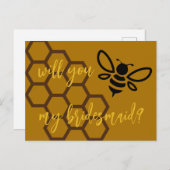 Carte postale Proposition de Bridesmaid (Devant / Derrière)