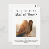 Carte Postale Proposition de la servante d'honneur, journal pers (Devant / Derrière)