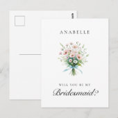 Carte Postale Proposition d'une femme de ménage de la fête de la (Devant / Derrière)