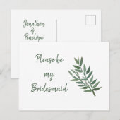 Carte Postale Proposition d'une servante botanique de verdure si (Devant / Derrière)