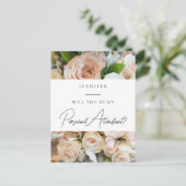 Carte Postale Proposition élégante d'intendant personnel floral (Debout devant)