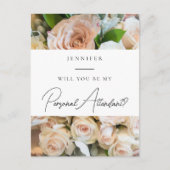 Carte Postale Proposition élégante d'intendant personnel floral (Devant)