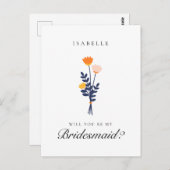 Carte Postale Proposition Florale Moderne (Devant / Derrière)