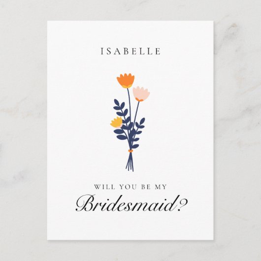 Carte Postale Proposition Florale Moderne (Devant)