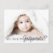 Carte Postale Proposition parent | Simple Script classique 2 pho (Devant)