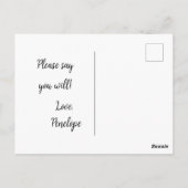 Carte postale Proposition simple d'aide d'État (Dos)