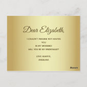 Carte Postale Proposition simple d'aide-ménagère pourpre (Dos)