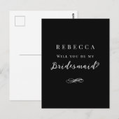 Carte Postale Proposition simple d'une femme de ménage noire (Devant / Derrière)