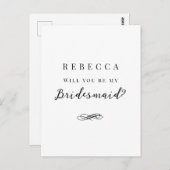 Carte Postale Proposition simple en noir et blanc (Devant / Derrière)