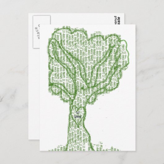 CARTE POSTALE PROPRE (Devant / Derrière)