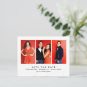 Carte postale Propres 3 Photos Enregistrer La Date (Debout devant)