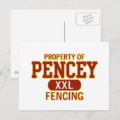 Carte Postale Propriété de Pencey (Devant / Derrière)