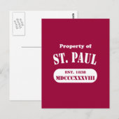Carte Postale Propriété de Saint Paul (Devant / Derrière)