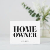 Carte Postale Propriété immobilière noire (Debout devant)