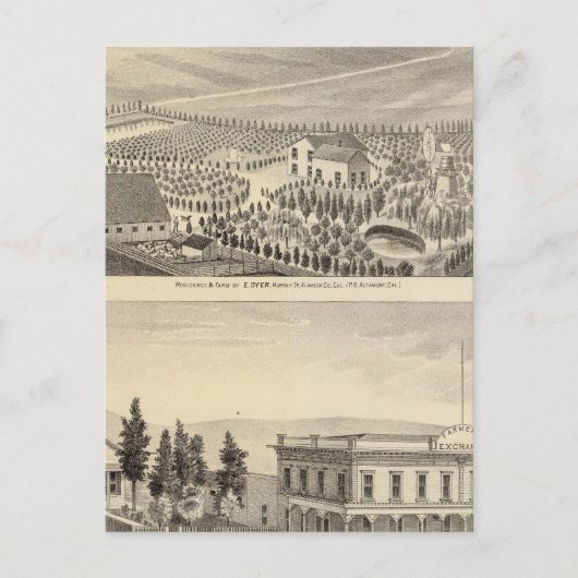 Carte Postale Propriétés Dyer, Hupers (Devant)