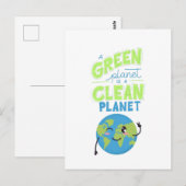 Carte Postale Propulsé par le vert : prospérer avec la nature" (Devant / Derrière)