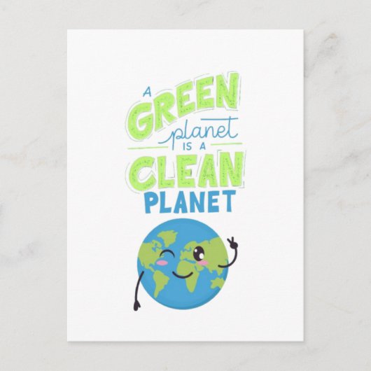 Carte Postale Propulsé par le vert : prospérer avec la nature" (Devant)