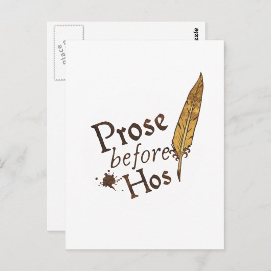Carte Postale Prose avant Hos (Devant / Derrière)