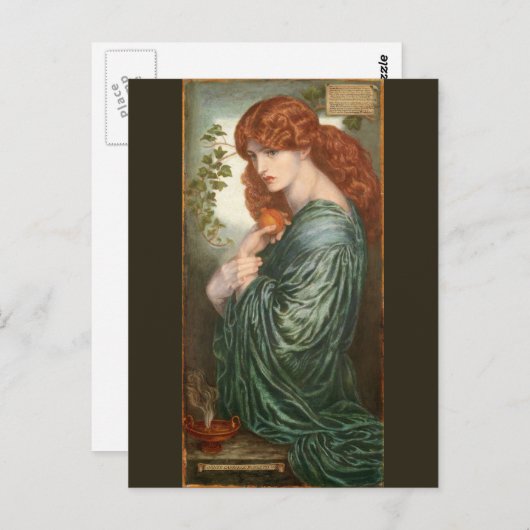 Carte Postale Proserpine par Dante Gabriel Rossetti (Devant / Derrière)