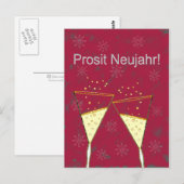 Carte Postale Prosit Neujahr (Devant / Derrière)