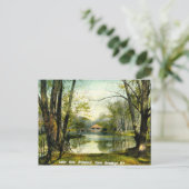 Carte Postale Prospect Park, Brooklyn NY, 1908 Vintage (Debout devant)