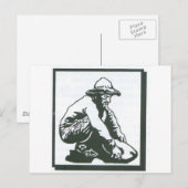 Carte Postale prospecteur (Devant / Derrière)
