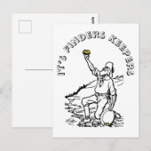 Carte Postale Prospecteur Or de l'Antiquité (Devant / Derrière)