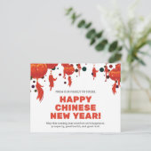 Carte Postale Prospérité Bonne chance Bonne Chine Design du Nouv (Debout devant)