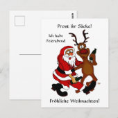 Carte Postale Prost it bags - Joyeux Noël! Texte allemand (Devant / Derrière)