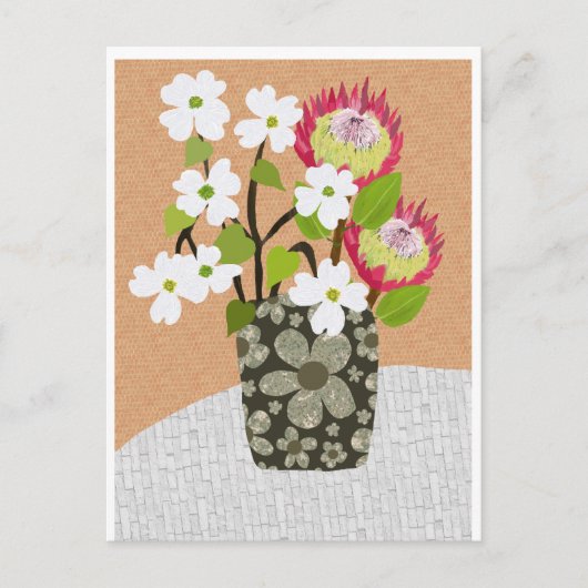 Carte postale Protea et Dogwood (Devant)
