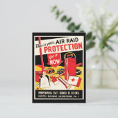 Carte Postale Protection aérienne (Debout devant)