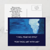 CARTE POSTALE PROTECTION DE DIEU (ISAIAH 41) (Devant / Derrière)