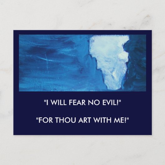 CARTE POSTALE PROTECTION DE DIEU (ISAIAH 41) (Devant)