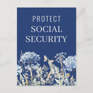 Carte Postale Protection Élégante Sécurité sociale Politique