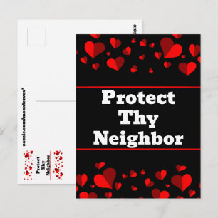 Carte postale Protège ton voisin