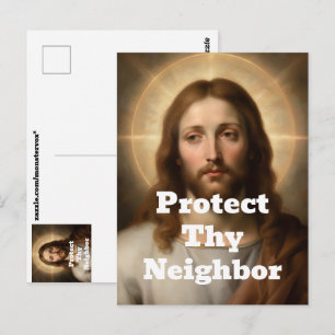 Carte postale Protège ton voisin