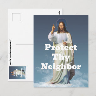 Carte postale Protège ton voisin