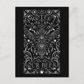 Carte Postale protéger nos abeilles (Devant)