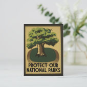 Carte Postale Protéger nos parcs nationaux (Debout devant)