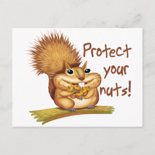 Carte Postale Protégez vos noix