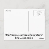 Carte Postale Protéines et ligands flexibles - Option 2 (Dos)