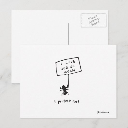 carte postale protestante (Devant / Derrière)