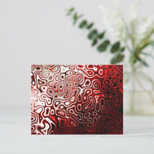 Carte Postale Protoplasme conception numérique abstraite (Debout devant)